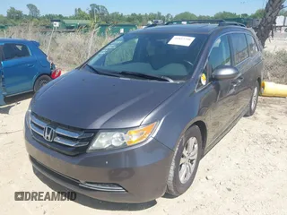 2015 Honda Odyssey EX-L with VIN 5FNRL5H61FB048170, listed as a IAAI auction lot 41822798 with 179,550 mi miles and . Bid and sale history available at DreamBid. Image 2.