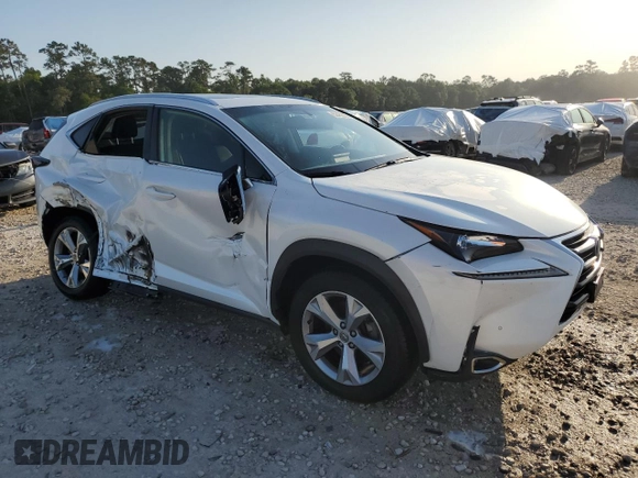 2017 Lexus NX with VIN JTJYARBZ0H2066125, listed as a Copart auction lot 52452355 with 83,232 mi miles and Salvage Title. Bid and sale history available at carsss.com. Image 4.