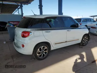 2014 FIAT 500L Lounge with VIN ZFBCFACH8EZ016424, listed as a Copart auction lot 83157294 with 89,918 mi miles and Salvage Title. Bid and sale history available at carsss.com. Image 3.
