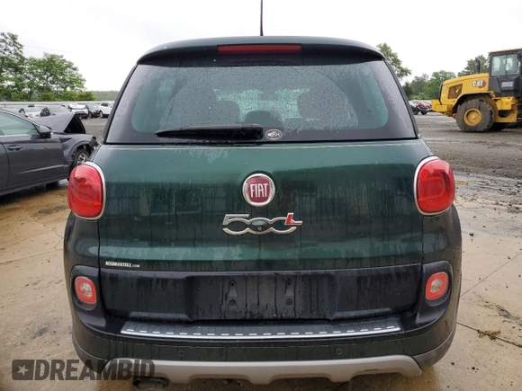 2014 FIAT 500L Trekking with VIN ZFBCFADH3EZ011436, listed as a Copart auction lot 60106865 with 43,232 mi miles and Salvage title. Bid and sale history available at DreamBid. Image 6.