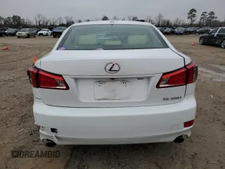 2012 Lexus IS 350 with VIN JTHBE5C26C5030856, listed as a Copart auction lot 42495955 with 129,950 mi miles and Salvage title. Bid and sale history available at DreamBid. Image 6.