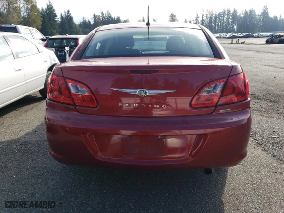 2010 Chrysler Sebring Touring with VIN 1C3CC4FB2AN229390, listed as a Copart auction lot 72048624 with 40,176 mi miles and Salvage Title. Bid and sale history available at carsss.com. Image 6.