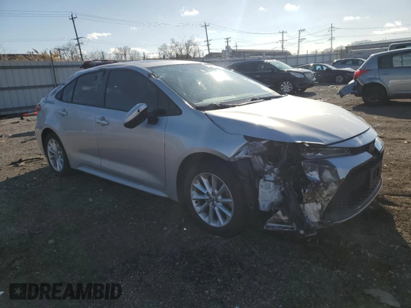 2020 Toyota Corolla LE with VIN JTDHPRAEXLJ027105, listed as a Copart auction lot 50351265 with 93,251 mi miles and Salvage Title. Bid and sale history available at carsss.com. Image 4.