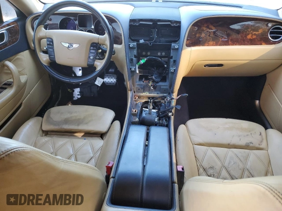2008 Bentley Flying Spur with VIN SCBBR93W08C053040, listed as a Copart auction lot 79734364 with Not Provided miles and Salvage Title. Bid and sale history available at DreamBid. Image 8.