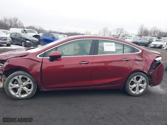 2016 Chevrolet Cruze Premier with VIN 1G1BG5SM6G7312576, listed as a IAAI auction lot 41542503 with 112,867 mi miles. Bid and sale history available at carsss.com. Image 14.