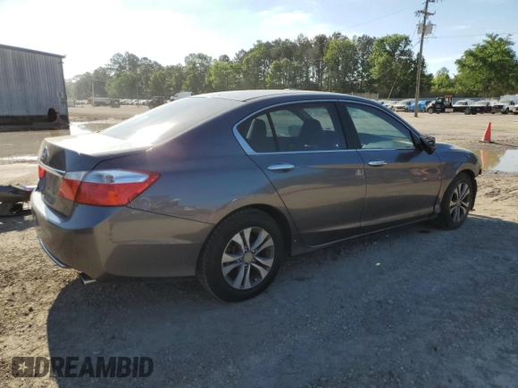 2015 Honda Accord Sedan LX with VIN 1HGCR2F34FA042983, listed as a Copart auction lot 52967885 with 250,164 mi miles and Salvage Title. Bid and sale history available at carsss.com. Image 3.