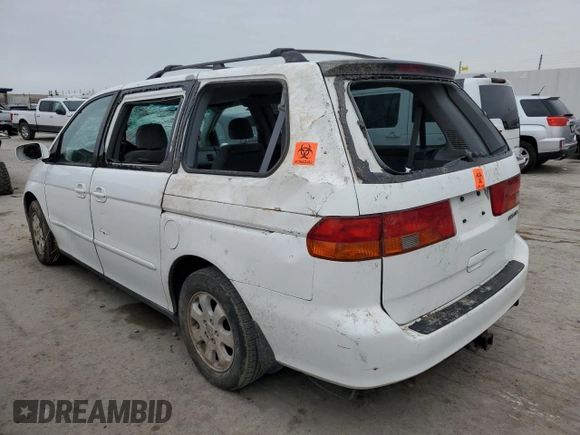 2004 Honda Odyssey EX with VIN 5FNRL18634B078051, listed as a Copart auction lot 49917355 with 269,947 mi miles and Salvage Title. Bid and sale history available at DreamBid. Image 2.