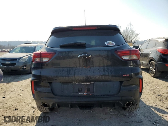 2021 Chevrolet TrailBlazer RS with VIN KL79MTSL6MB035735, listed as a Copart auction lot 48137355 with 78,098 mi miles and Salvage Title. Bid and sale history available at carsss.com. Image 6.