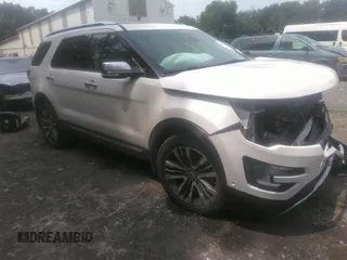 2017 Ford Explorer Platinum z VIN 1FM5K8HT9HGA06455, wystawiony jako IAAI lot #39898107 z przebiegiem 51 348 mil mil oraz . Historia ofert i sprzedaży dostępna na DreamBid. Obrazek 1.