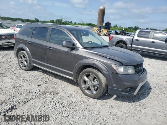 2017 Dodge Journey Crossroad Plus with VIN 3C4PDCGB8HT648132, listed as a Copart auction lot 56821625 with 78,799 mi miles and Salvage title. Bid and sale history available at DreamBid. Image 4.