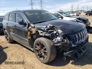 2012 Jeep Grand Cherokee SRT8 with VIN 1C4RJFDJ2CC352056, listed as a Copart auction lot 48810994 with 114,807 mi miles and Salvage Title. Bid and sale history available at carsss.com. Image 4.