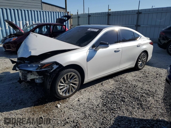 2022 Lexus ES with VIN 58AFZ1B17NU121978, listed as a Copart auction lot 87609365 with 999,999 mi miles and Clean Title. Bid and sale history available at carsss.com. Image 1.