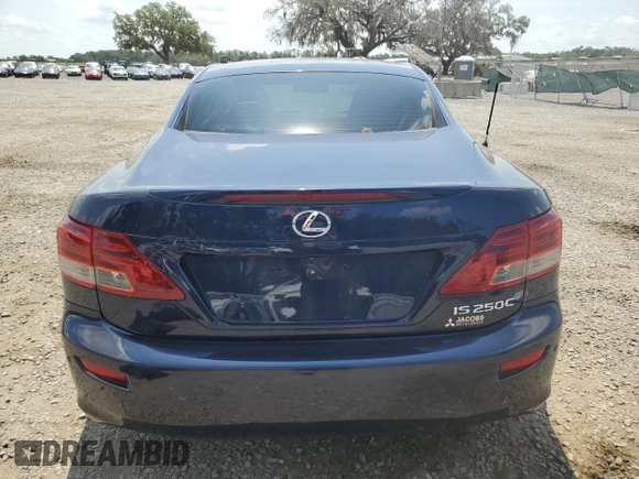 2011 Lexus IS 250 C с VIN JTHFF2C27B2520557, выставлен на аукционе Copart как лот 57482425 с пробегом 111 497 миль миль и Списание • Salvage title. История ставок и продаж доступна на DreamBid. Изображение 6.