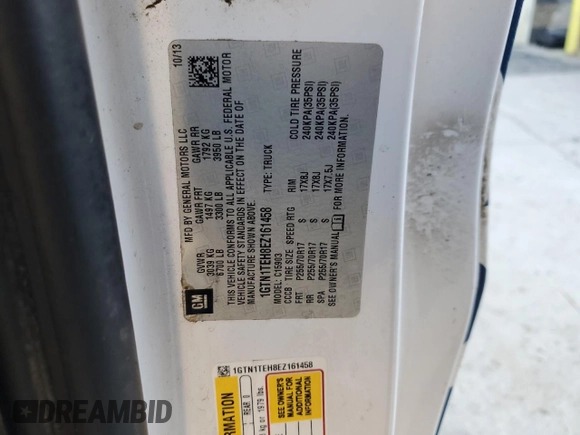 2014 GMC Sierra 1500 z VIN 1GTN1TEH8EZ161458, wystawiony jako Copart lot #80559144 z przebiegiem Nie podano mil oraz Tytuł czysty. Historia ofert i sprzedaży dostępna na DreamBid. Obrazek 12.