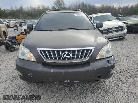 2009 Lexus RX 350 with VIN 2T2GK31U29C078161, listed as a Copart auction lot 50990845 with 230,205 mi miles and Salvage Title. Bid and sale history available at DreamBid. Image 5.
