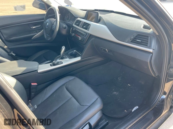 2015 BMW 3 Series 320i with VIN WBA3B1C5XFP681351, listed as a Copart auction lot 54109605 with 53,948 mi miles and Clean Title. Bid and sale history available at carsss.com. Image 5.