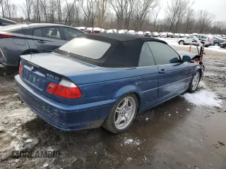 2003 BMW 3 Series 330Ci with VIN WBABS53453EV90537, listed as a Copart auction lot 44604935 with 143,530 mi miles and Salvage Title. Bid and sale history available at carsss.com. Image 3.