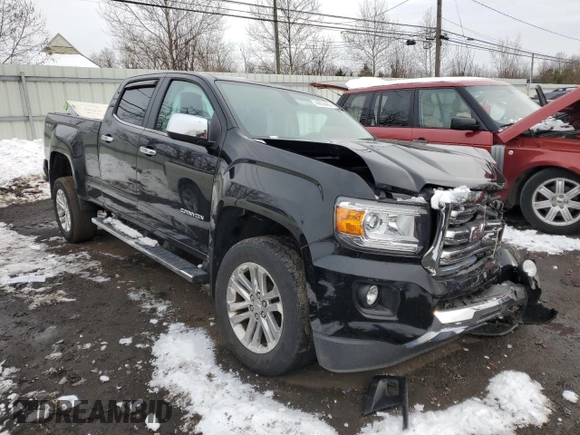 2015 GMC Canyon 4WD SLT with VIN 1GTG6CE35F1236096, listed as a Copart auction lot 44036465 with 55,829 mi miles and Salvage Title. Bid and sale history available at carsss.com. Image 4.