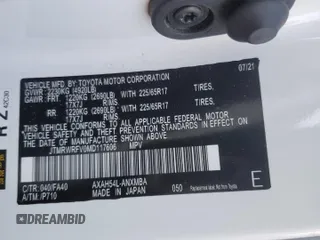 2021 Toyota RAV4 Hybrid XLE with VIN JTMRWRFV0MD117606, listed as a Copart auction lot 52412695 with 64,682 mi miles and Salvage Title. Bid and sale history available at carsss.com. Image 13.
