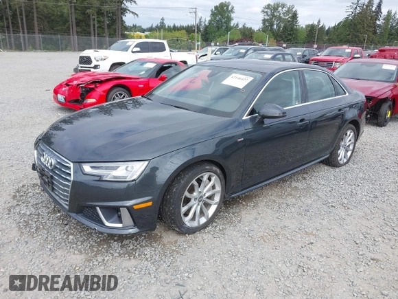 2019 Audi A4 Premium Plus z VIN WAUENAF47KA056731, wystawiony jako IAAI lot #42146427 z przebiegiem 32 342 mil mil oraz . Historia ofert i sprzedaży dostępna na DreamBid. Obrazek 18.