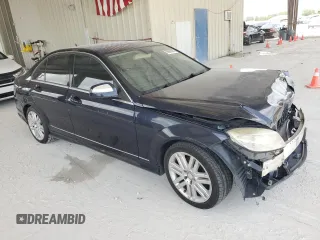 2009 Mercedes-Benz C 300 Sport with VIN WDDGF54X19R077346, listed as a Copart auction lot 59682095 with 142,534 mi miles and Salvage title. Bid and sale history available at DreamBid. Image 4.