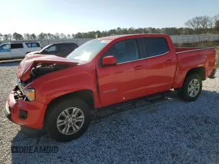 2019 GMC Canyon 2WD SLE with VIN 1GTG5CEN8K1232722, listed as a Copart auction lot 43404855 with 124,051 mi miles and Salvage Title. Bid and sale history available at carsss.com. Image 1.