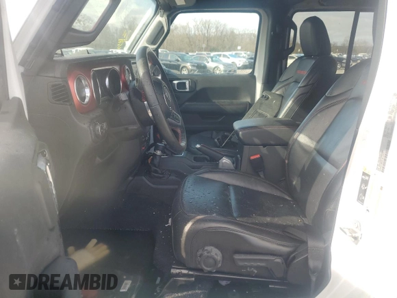2021 Jeep Wrangler Unlimited Rubicon with VIN 1C4JJXFG1MW849460, listed as a Copart auction lot 45307515 with 54,517 mi miles and Salvage title. Bid and sale history available at DreamBid. Image 7.