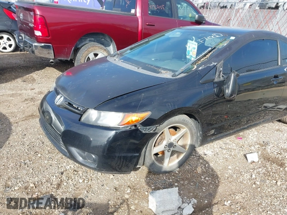 2008 Honda Civic Cpe LX with VIN 2HGFG12608H545783, listed as a IAAI auction lot 41967603 with 0 mi miles. Bid and sale history available at carsss.com. Image 6.