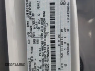 2024 Ford F-150 Lightning Flash с VIN 1FT6W3L78RWG28675, выставлен на аукционе Copart как лот 54061285 с пробегом 11 867 миль миль и Списание • Salvage title. История ставок и продаж доступна на DreamBid. Изображение 12.