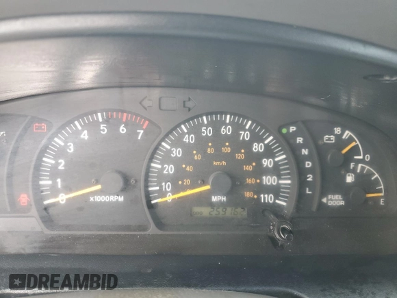 2002 Toyota Tundra SR5 with VIN 5TBRN34112S273454, listed as a Copart auction lot 51964255 with 259,162 mi miles and Salvage Title. Bid and sale history available at DreamBid. Image 9.