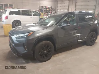 2024 Toyota RAV4 Hybrid XSE with VIN 2T3E6RFV6RW050017, listed as a IAAI auction lot 41775525 with 19,988 mi miles. Bid and sale history available at carsss.com. Image 2.