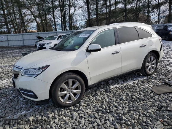 2016 Acura MDX w/Advance with VIN 5FRYD4H97GB043228, listed as a Copart auction lot 87448574 with 71,018 mi miles and Salvage Title. Bid and sale history available at carsss.com. Image 1.