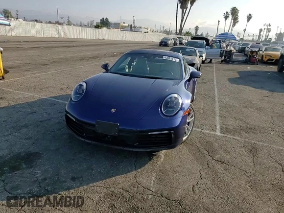 2022 Porsche 911 Carrera with VIN WP0AA2A99NS205256, listed as a Copart auction lot 43082515 with 21,682 mi miles and Salvage Title. Bid and sale history available at carsss.com. Image 10.