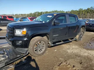 2020 GMC Canyon 4WD SLE with VIN 1GTG6CEN8L1237675, listed as a Copart auction lot 47034455 with 79,581 mi miles and Salvage Title. Bid and sale history available at carsss.com. Image 1.