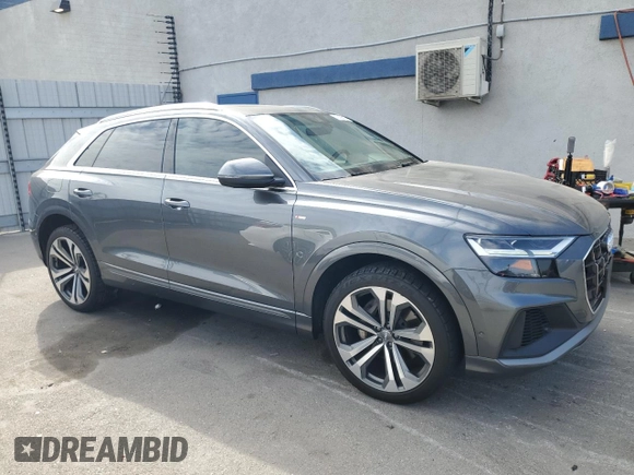 2020 Audi Q8 Premium Plus with VIN WA1EVAF14LD008087, listed as a Copart auction lot 43336565 with 78,423 mi miles and Clean title. Bid and sale history available at DreamBid. Image 4.