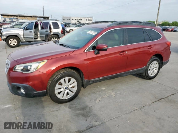 2015 Subaru Outback Premium with VIN 4S4BSBFC0F3245691, listed as a Copart auction lot 51181025 with 125,883 mi miles and Salvage title. Bid and sale history available at DreamBid. Image 1.