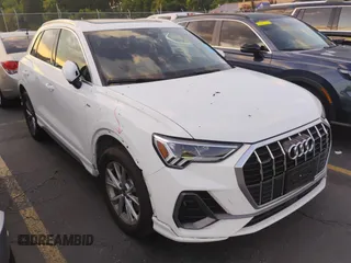 2023 Audi Q3 S line Premium with VIN WA1DECF34P1112062, listed as a IAAI auction lot 42806719 with 49,926 mi miles and . Bid and sale history available at DreamBid. Image 18.