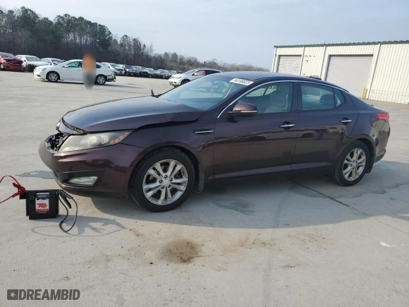 2013 Kia Optima EX with VIN 5XXGN4A7XDG230765, listed as a Copart auction lot 44188825 with 159,234 mi miles and Salvage Title. Bid and sale history available at carsss.com. Image 1.
