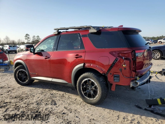 2023 Nissan Pathfinder Rock Creek with VIN 5N1DR3BD7PC219423, listed as a Copart auction lot 47657865 with 47,187 mi miles and Salvage title. Bid and sale history available at DreamBid. Image 2.