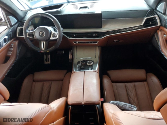 2024 BMW X7 M60i with VIN 5UX33EM00R9T75535, listed as a Copart auction lot 47095465 with 0 mi miles and Non Repairable. Bid and sale history available at carsss.com. Image 8.