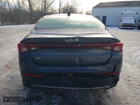 2024 Kia K5 LXS with VIN 5XXG14J21RG247428, listed as a Copart auction lot 43322555 with 21,416 mi miles and Salvage Title. Bid and sale history available at carsss.com. Image 6.