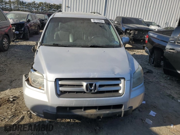 2006 Honda Pilot EX-L with VIN 2HKYF18786H544413, listed as a Copart auction lot 82155654 with 80,434 mi miles and Salvage Title. Bid and sale history available at DreamBid. Image 5.