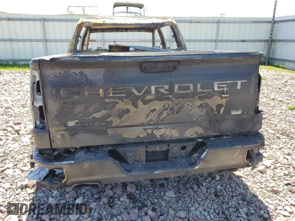 2022 Chevrolet Silverado 1500 LT with VIN 1GCUDDET6NZ632522, listed as a Copart auction lot 55029025 with Not Provided miles and Salvage Title. Bid and sale history available at DreamBid. Image 6.
