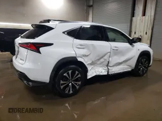 2021 Lexus NX 300 F Sport with VIN JTJSARDZ4M2263070, listed as a Copart auction lot 87491694 with 23,127 mi miles and Salvage title. Bid and sale history available at DreamBid. Image 3.