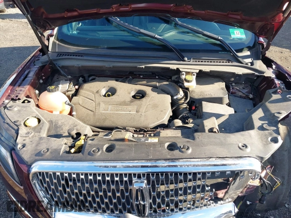 2019 Lincoln MKC Premiere with VIN 5LMCJ1D93KUL22578, listed as a IAAI auction lot 41185166 with 45,921 mi miles. Bid and sale history available at carsss.com. Image 10.