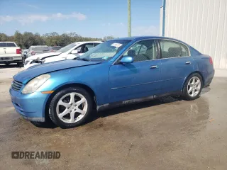 2003 Infiniti G35 w/Leather with VIN JNKCV51E23M302441, listed as a Copart auction lot 44156175 with 173,387 mi miles and Salvage Title. Bid and sale history available at carsss.com. Image 1.