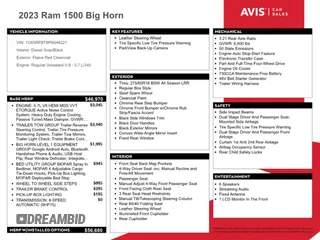 2023 Ram 1500 Big Horn with VIN 1C6SRFBT8PN546221, listed as a Copart auction lot 68908904 with 26,658 mi miles and Clean Title. Bid and sale history available at carsss.com. Image 12.