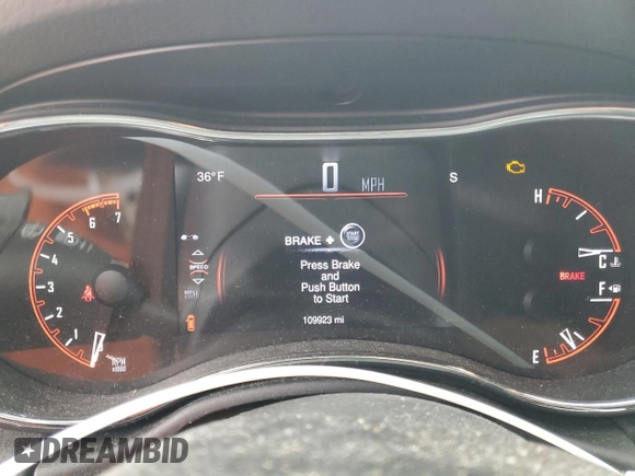 2015 Dodge Durango R/T with VIN 1C4SDJCTXFC236557, listed as a Copart auction lot 41678894 with 109,923 mi miles and Salvage title. Bid and sale history available at DreamBid. Image 9.