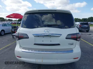 2016 Infiniti QX80 with VIN JN8AZ2NE6G9125296, listed as a IAAI auction lot 40869127 with 96,998 mi miles. Bid and sale history available at carsss.com. Image 16.