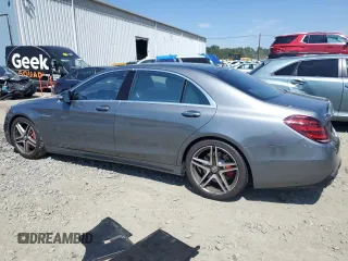 2019 Mercedes-Benz S-Class AMG S 63 with VIN WDDUG8JB9KA479064, listed as a Copart auction lot 69260874 with 111,984 mi miles and Salvage Title. Bid and sale history available at carsss.com. Image 2.